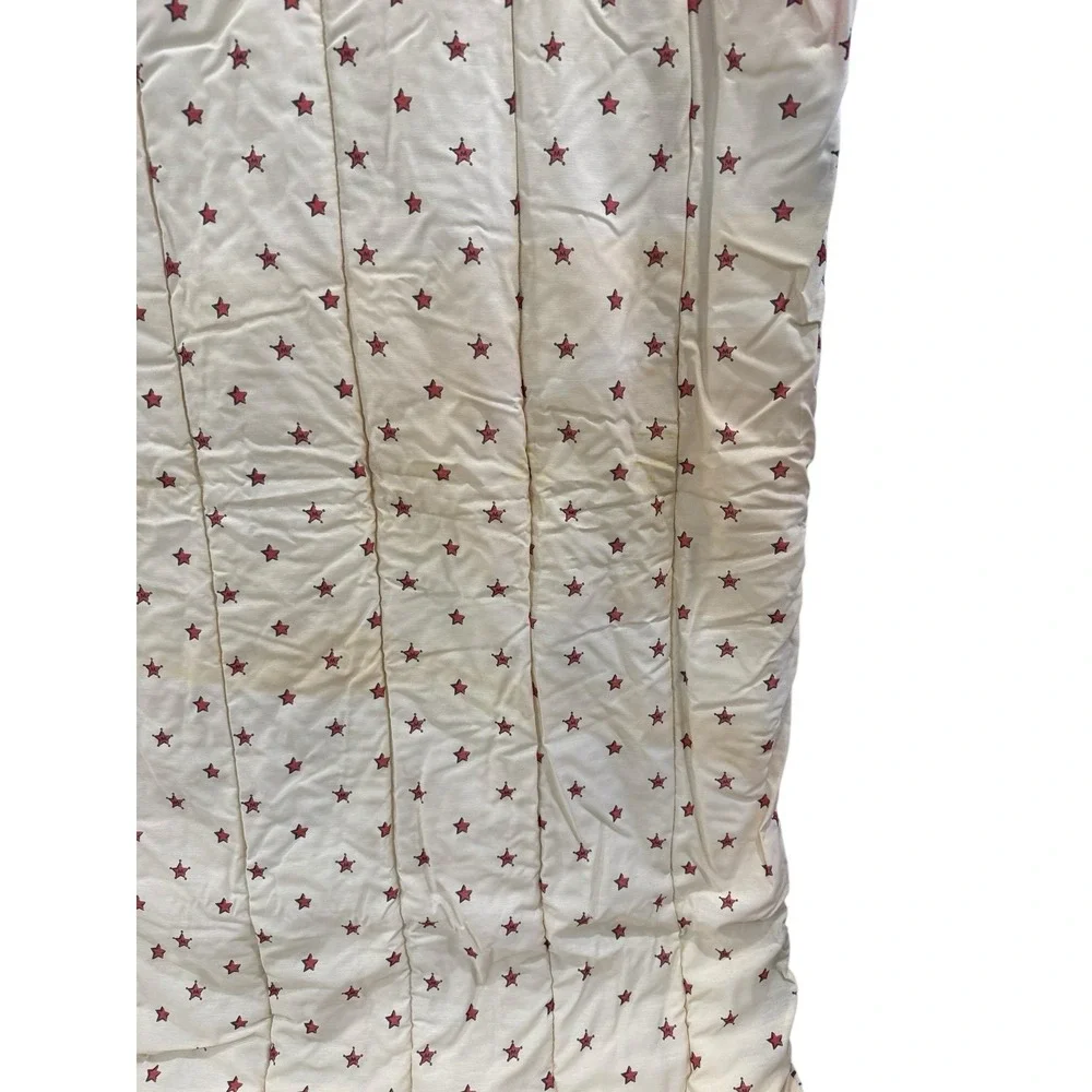 Vintage Disney Home Mickey Mouse Cowboy Comforter Twin Size Patchwork Look Kids